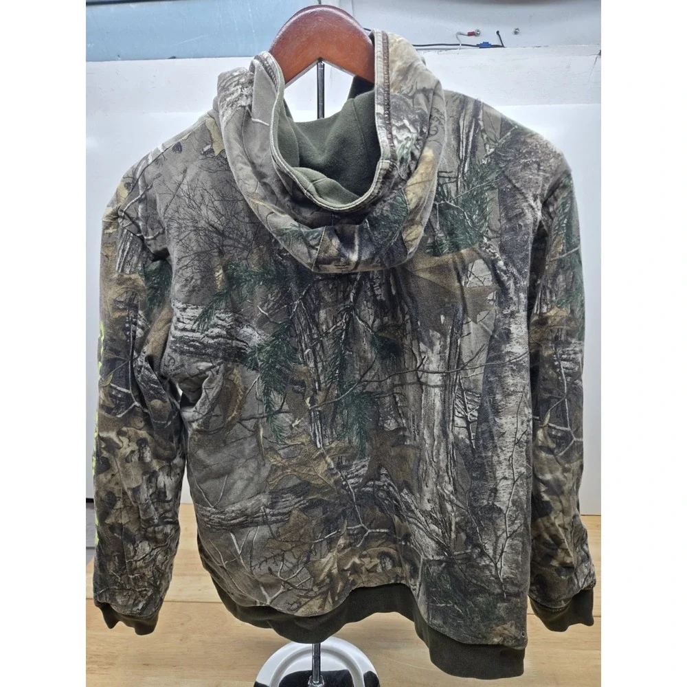 Carhartt Kids Hooded Reversible Jacket XL(18/20) Olive Green/Camo Realtree